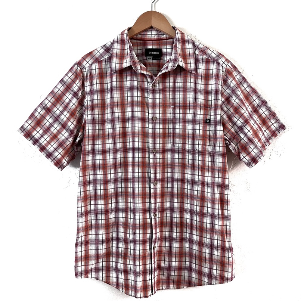 Men’s Marmot Short Sleeve Button Front Hiking & Casual Shirt | M